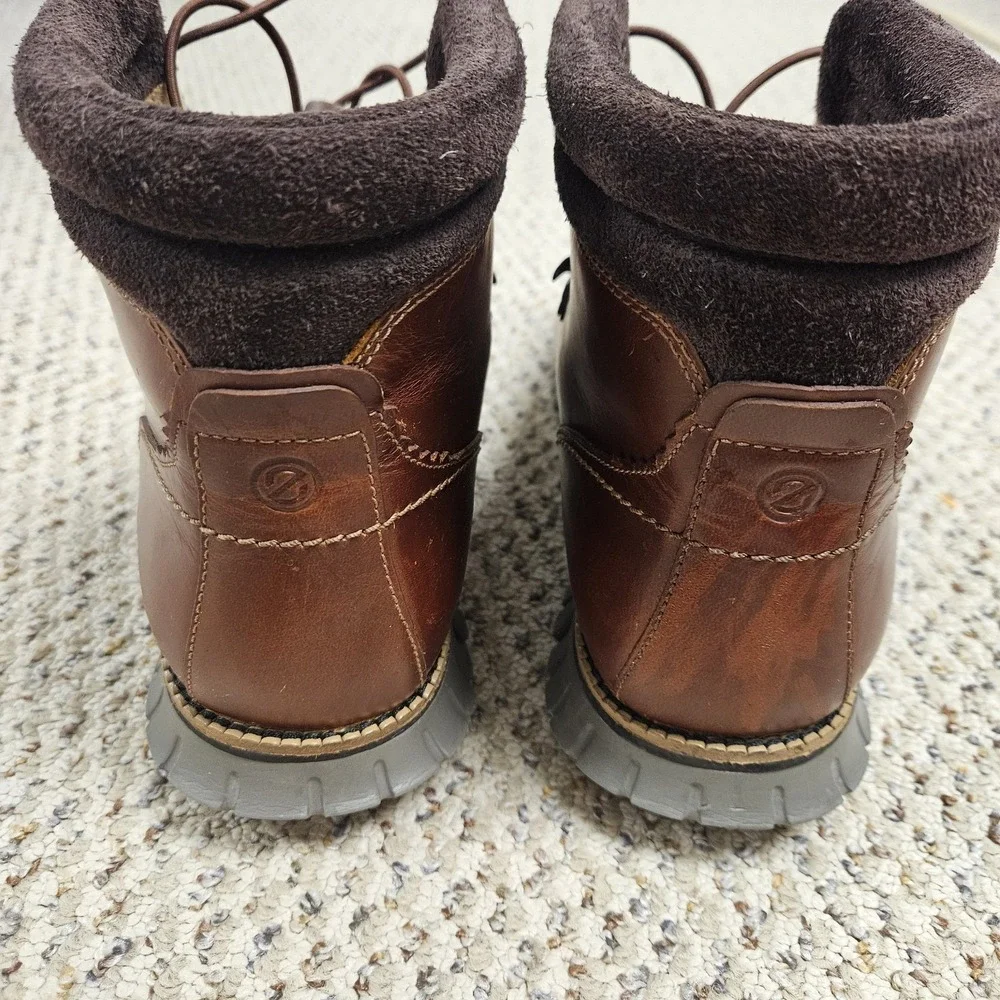 Cole Haan 11.5W Zerogrand Hiker Boot British Tan Leather Waterproof C33471 Men's